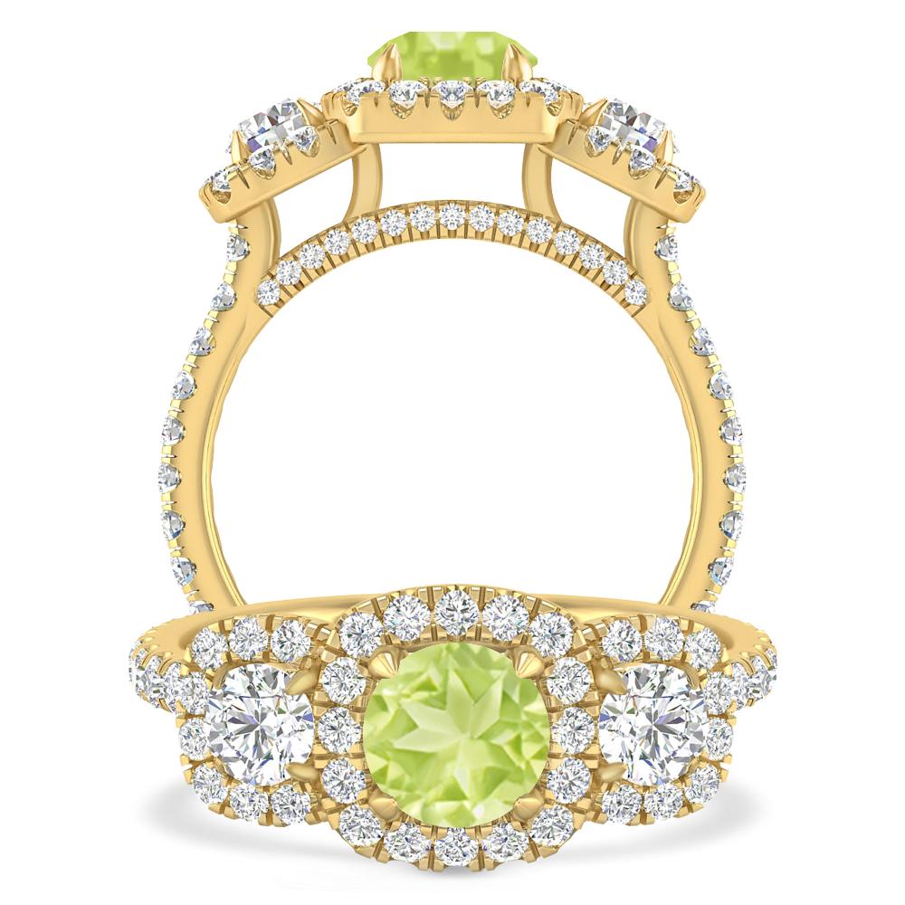 Yellow Gold - Peridot