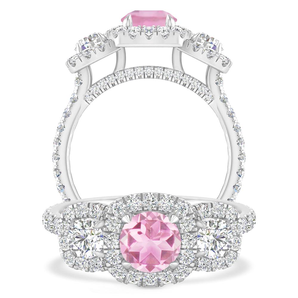 White Gold - Pink Tourmaline