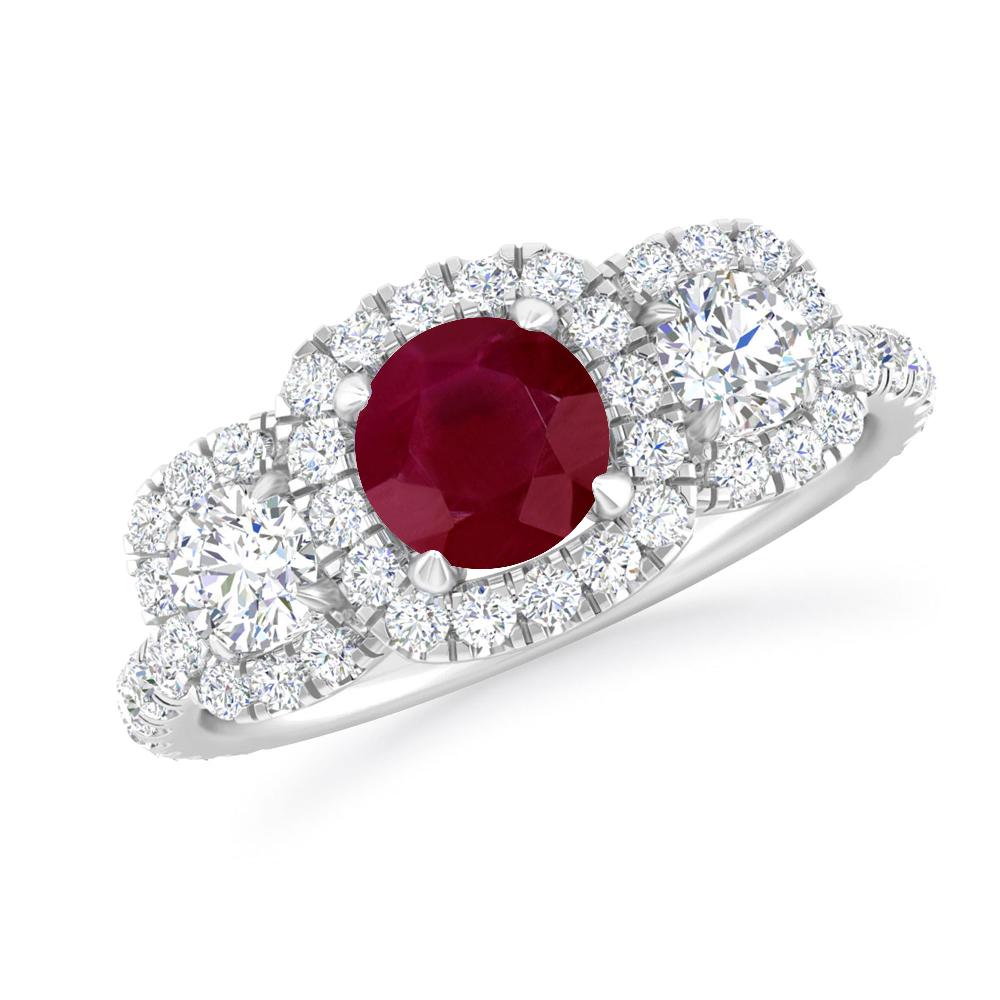 White Gold - Ruby