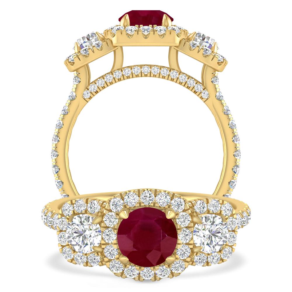 Yellow Gold - Ruby