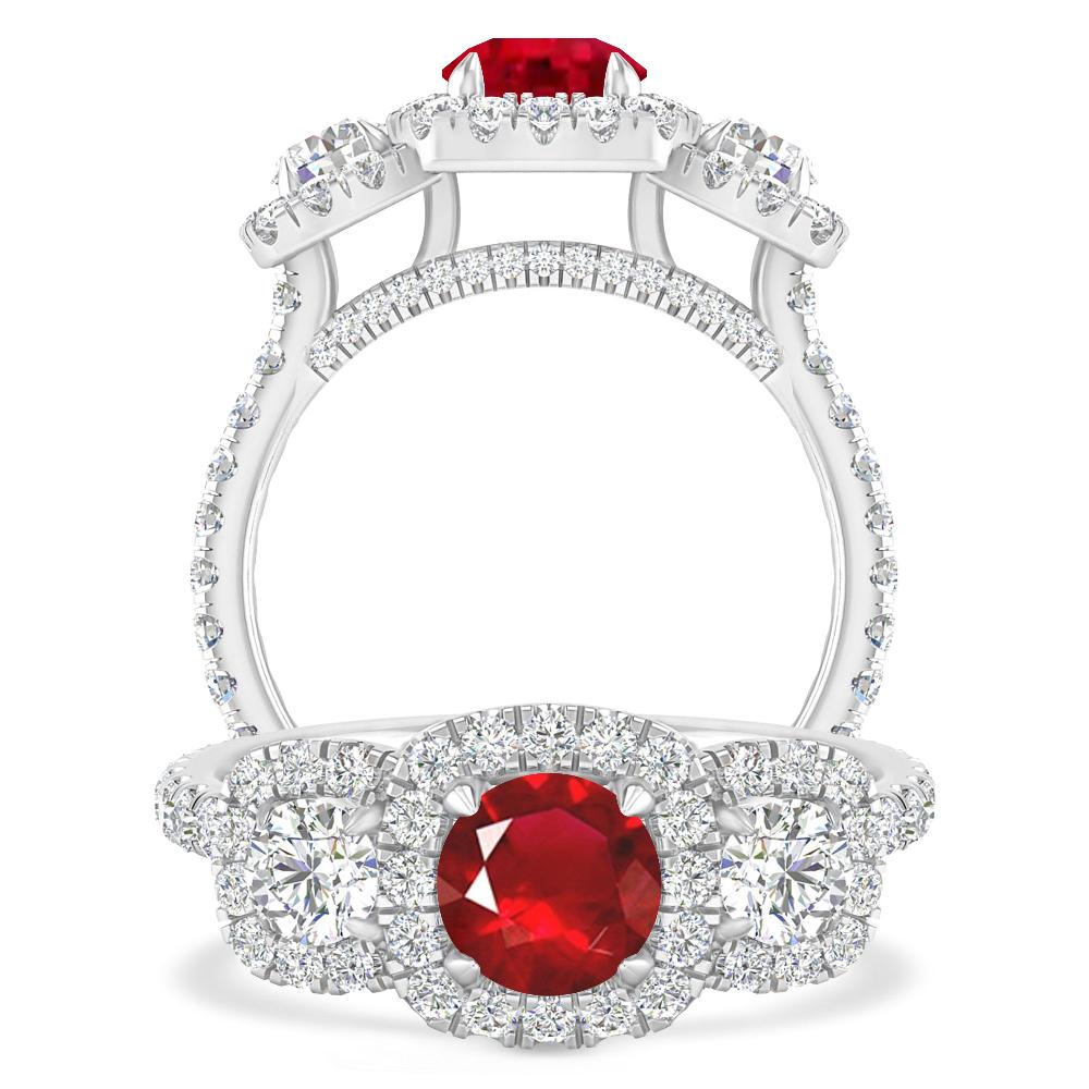 White Gold - Ruby