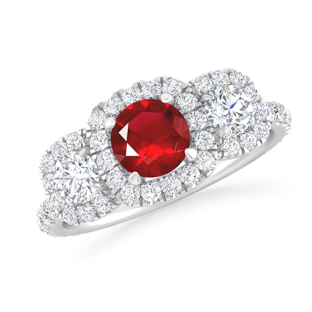 White Gold - Ruby