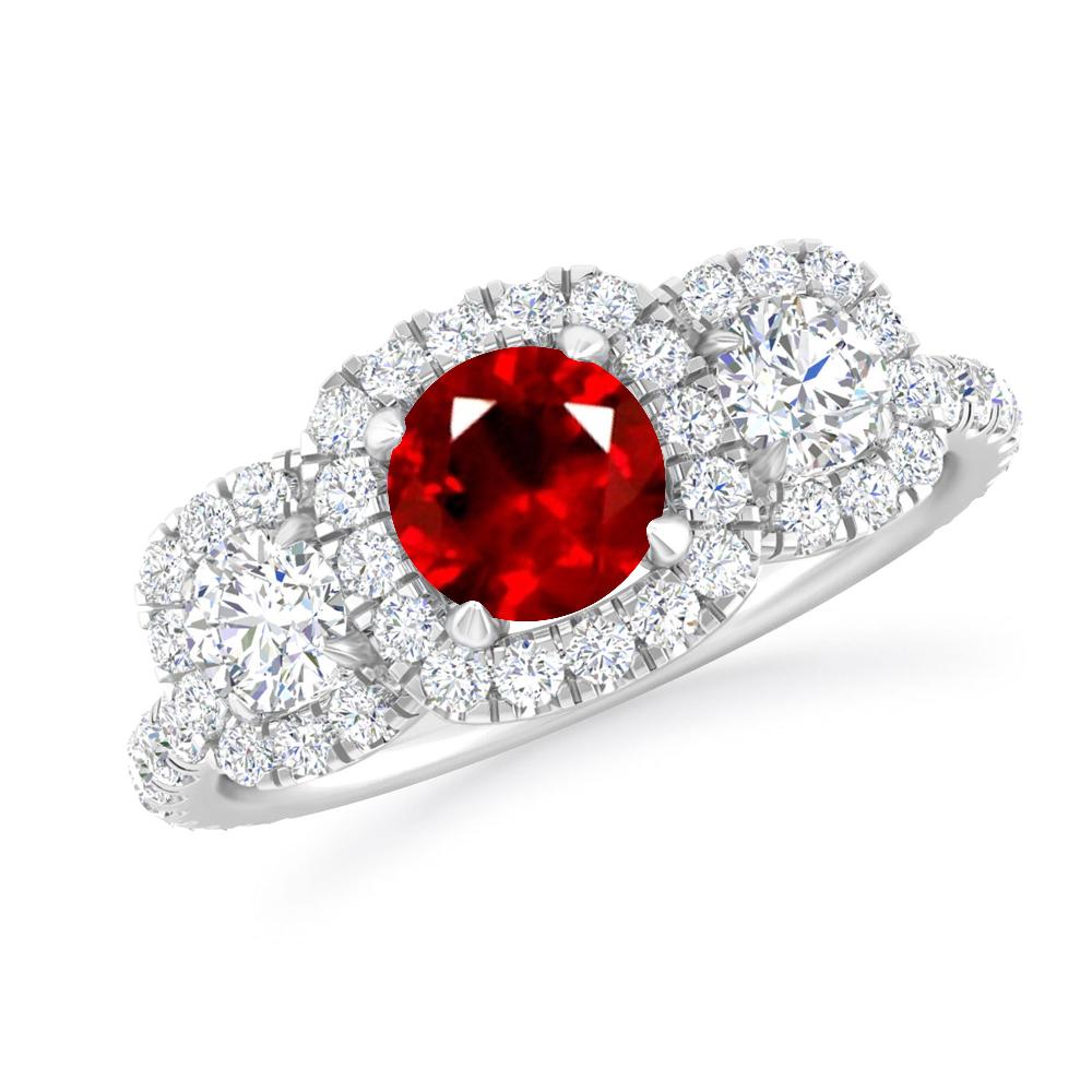 White Gold - Ruby