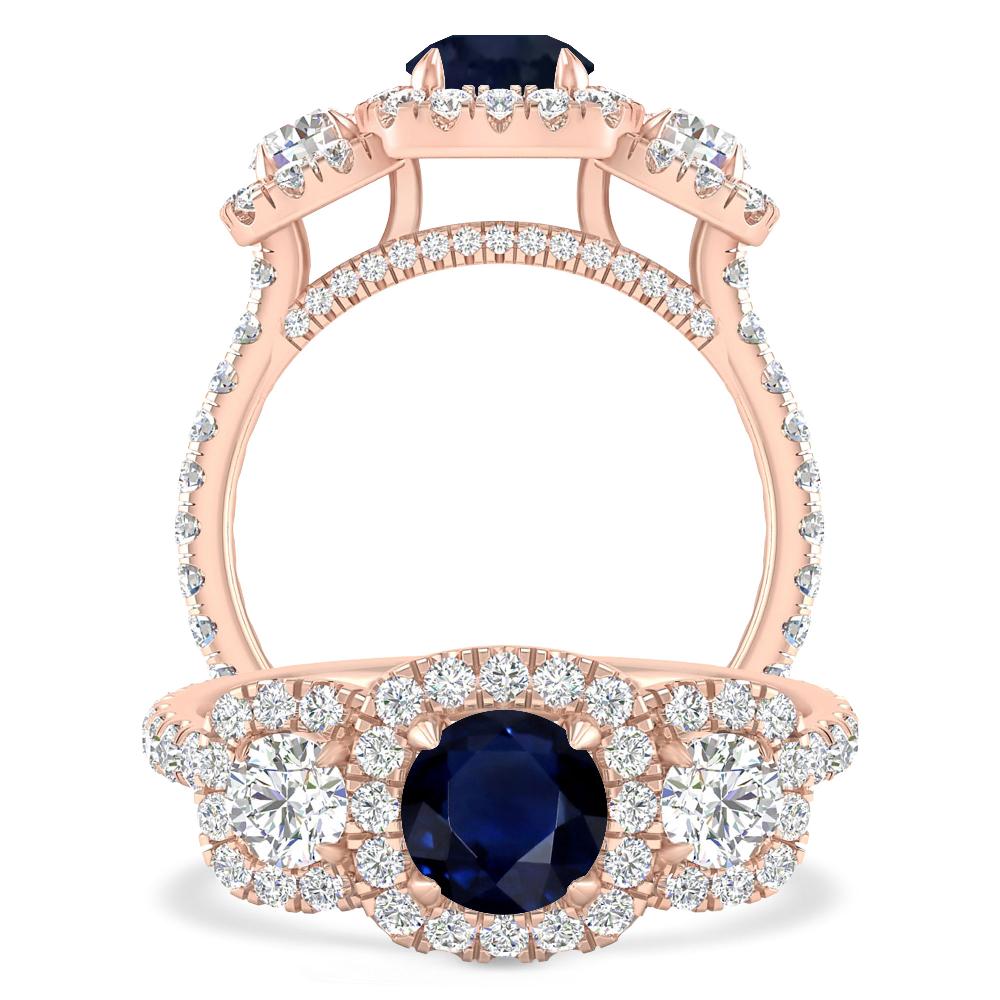 Rose Gold - Sapphire