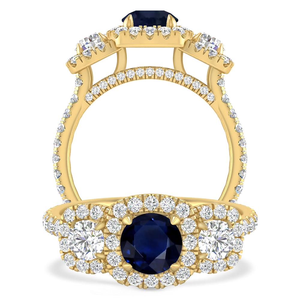 Yellow Gold - Sapphire
