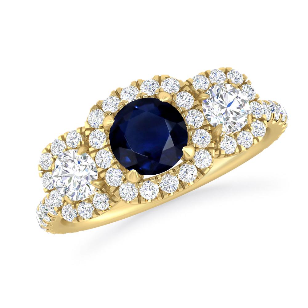 Yellow Gold - Sapphire
