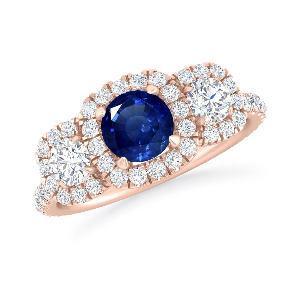Rose Gold - Sapphire