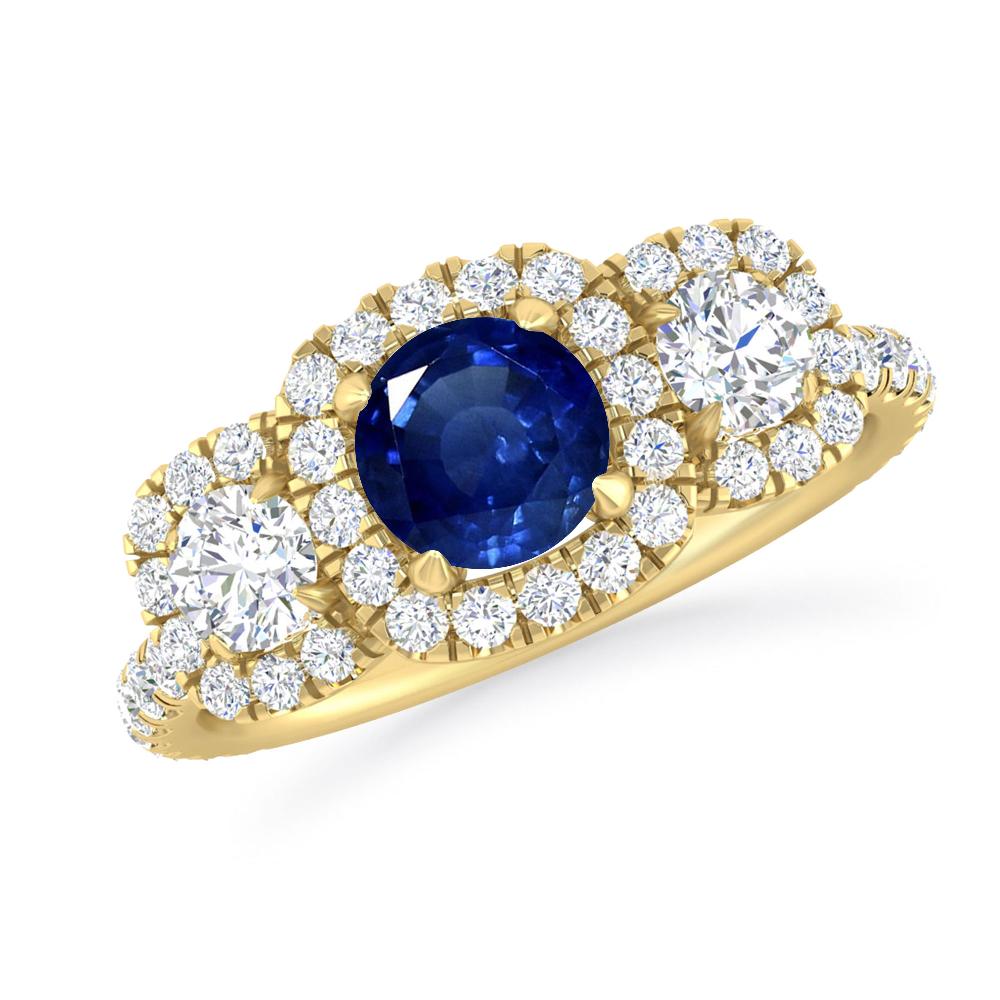 Yellow Gold - Sapphire