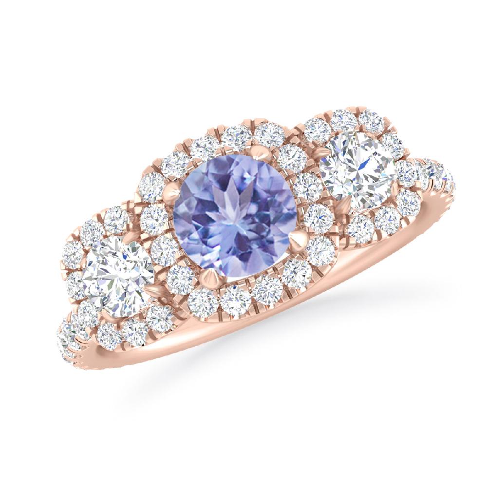 Rose Gold - Tanzanite