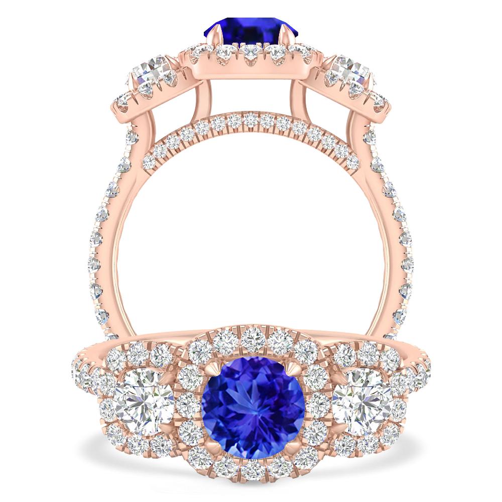 Rose Gold - Tanzanite