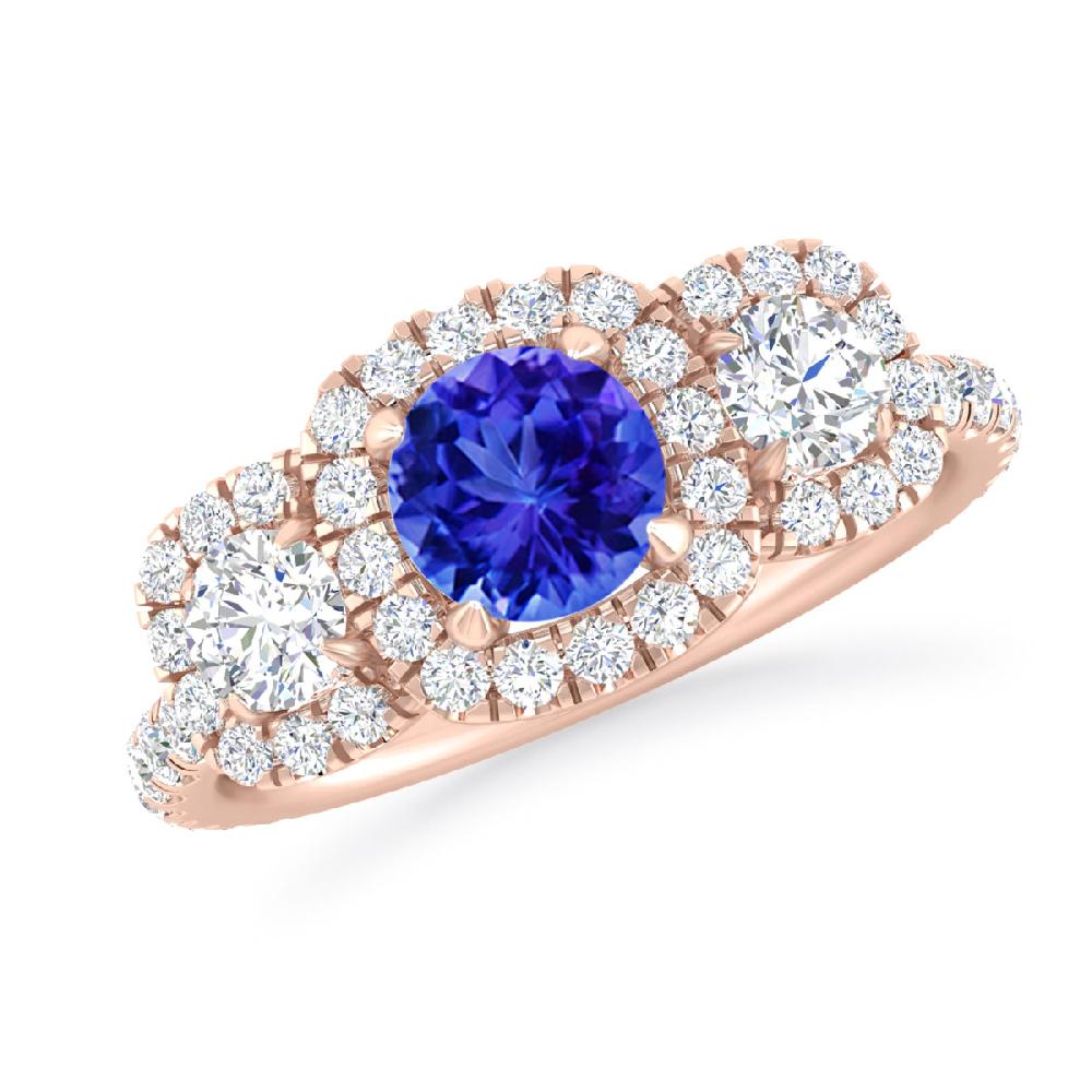 Rose Gold - Tanzanite
