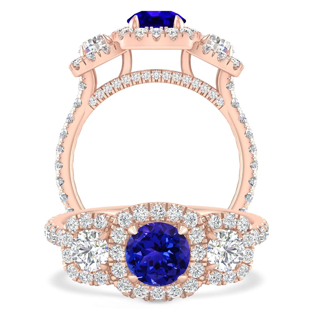 Rose Gold - Tanzanite