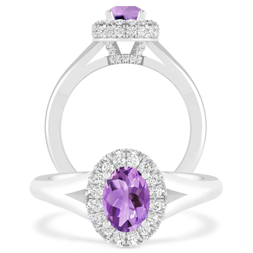 White Gold - Amethyst