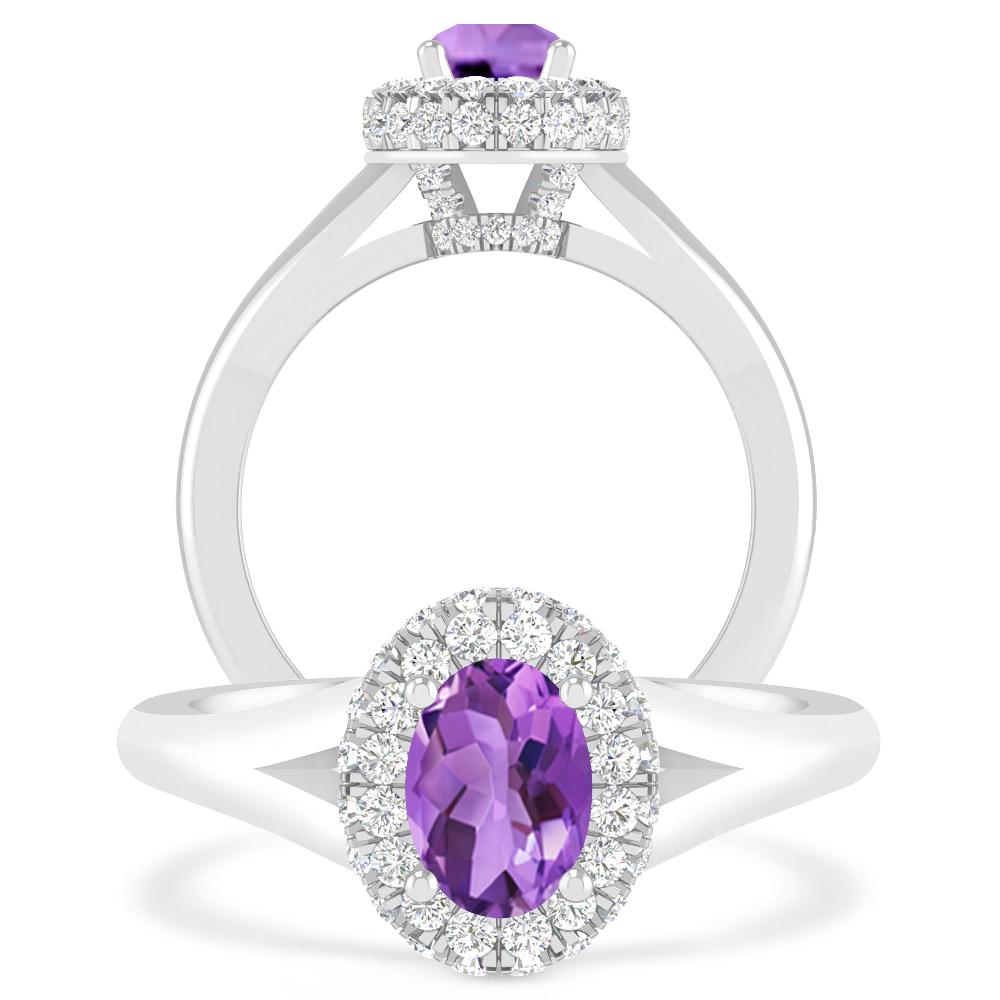 White Gold - Amethyst