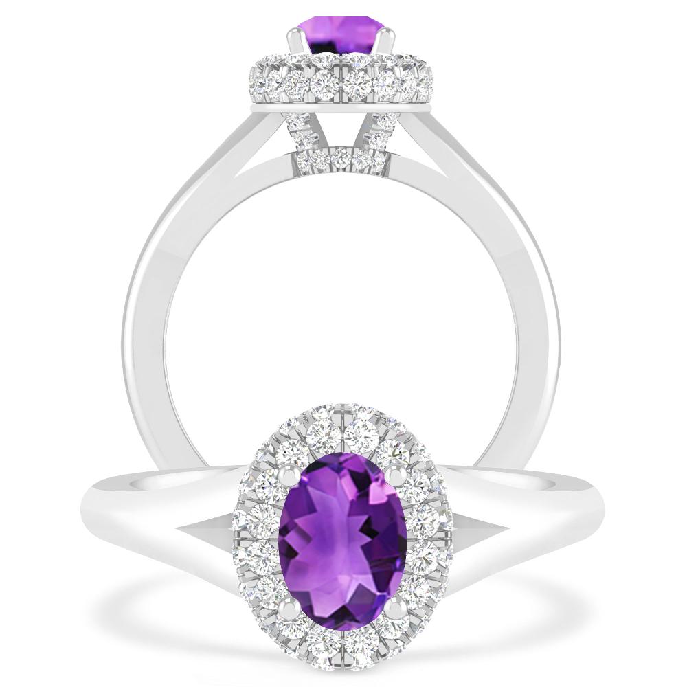 White Gold - Amethyst