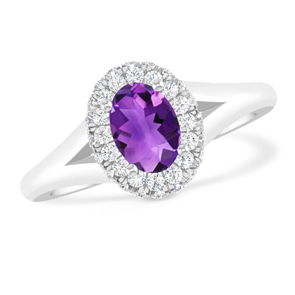 White Gold - Amethyst