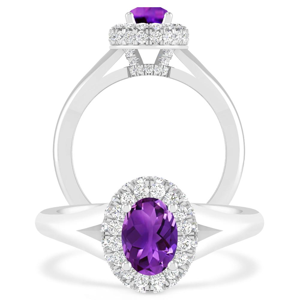 White Gold - Amethyst