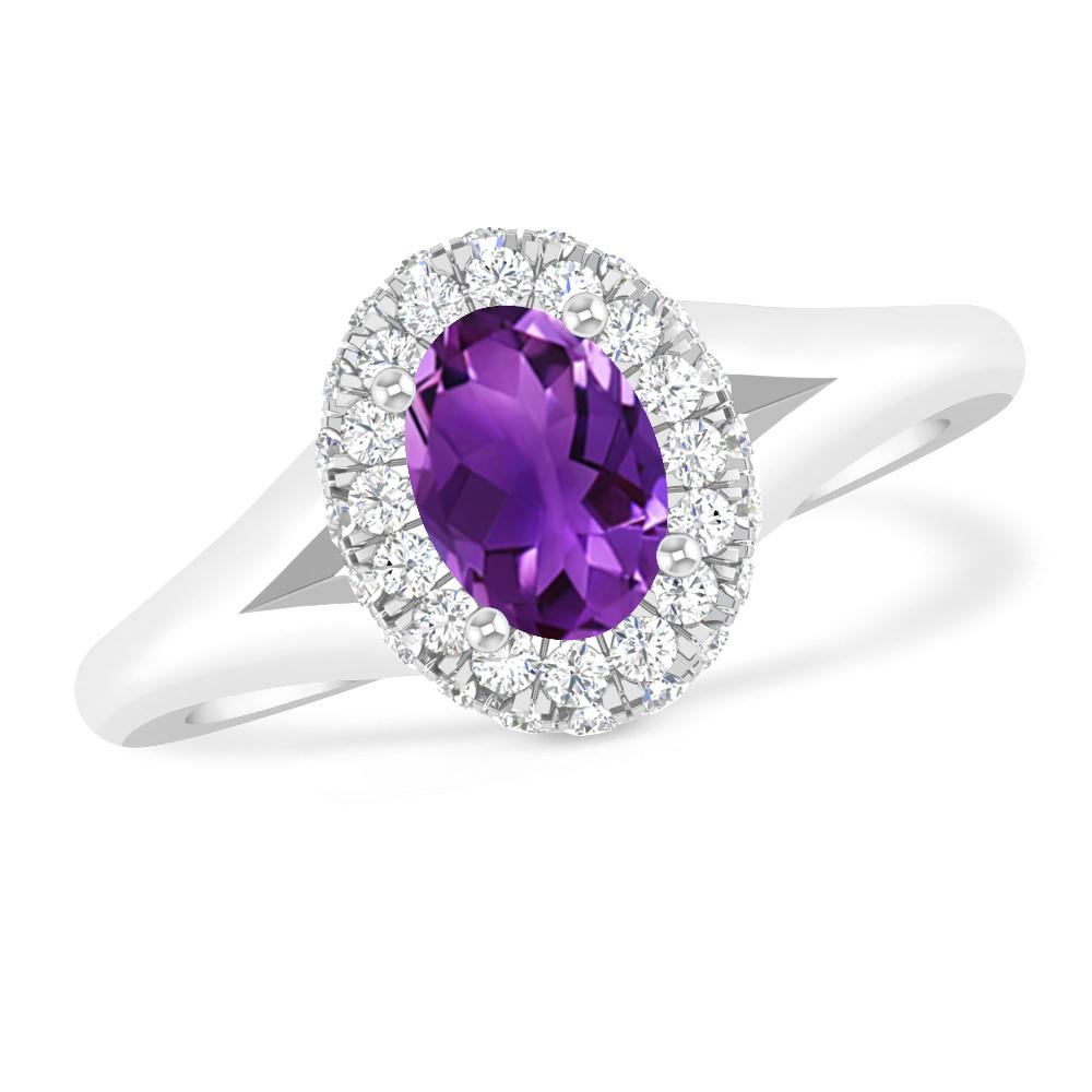 White Gold - Amethyst