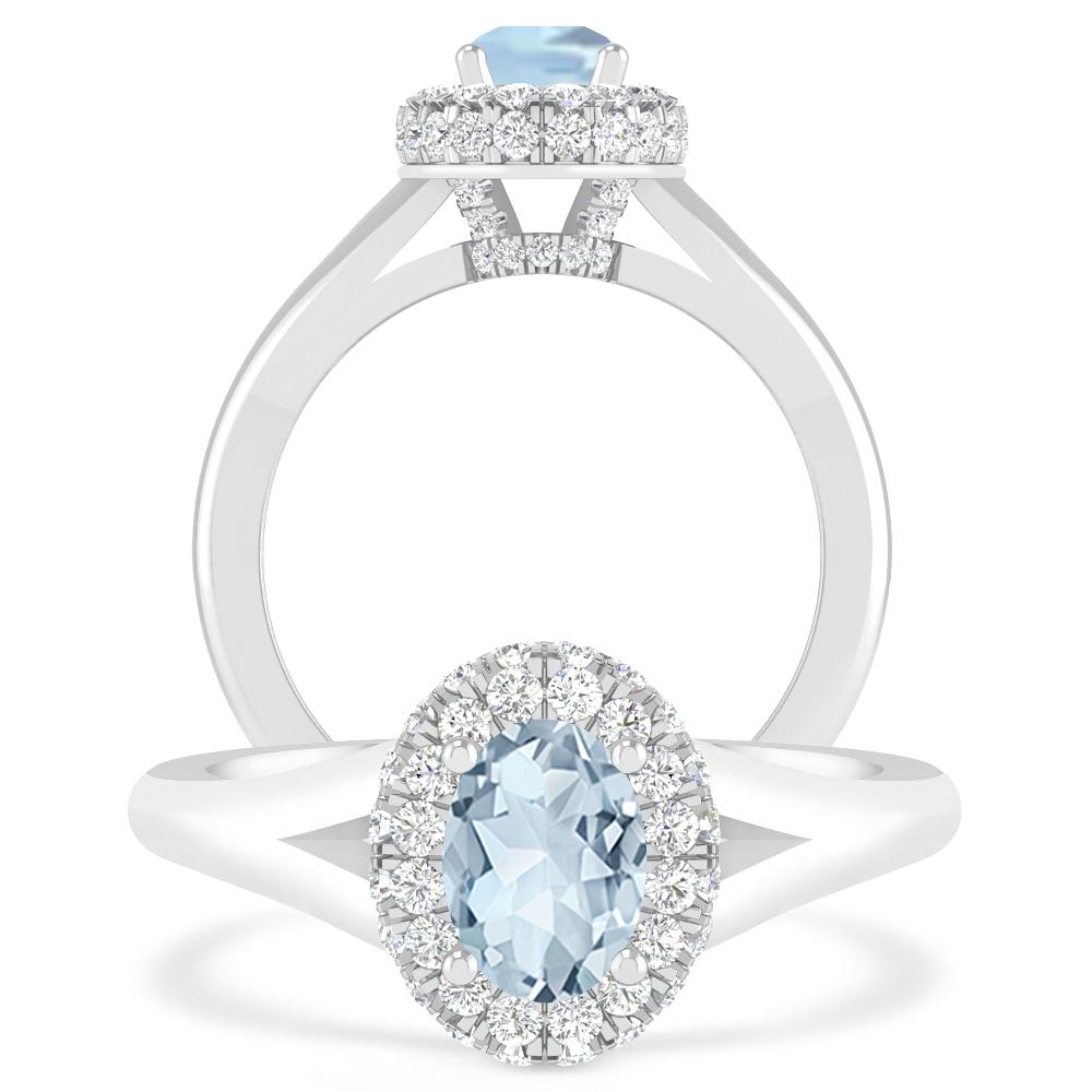 White Gold - Aquamarine