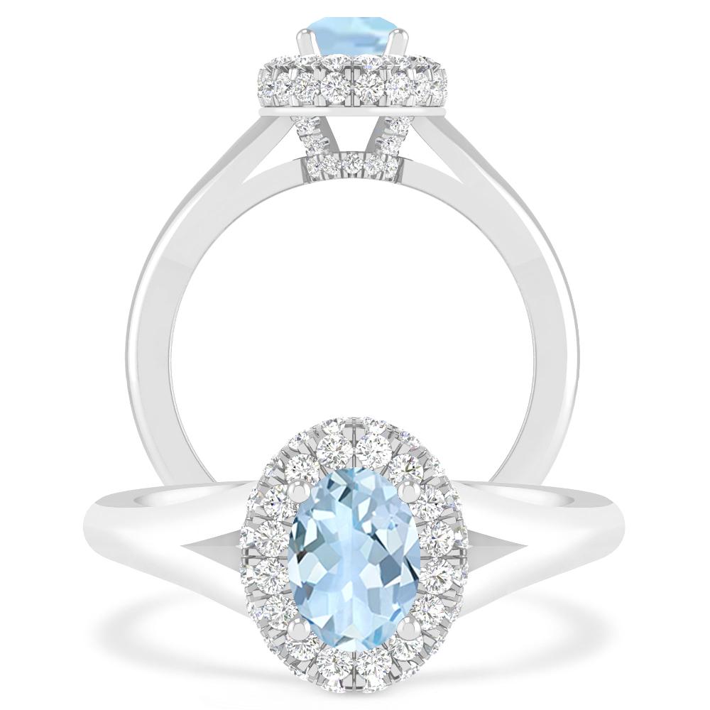 White Gold - Aquamarine