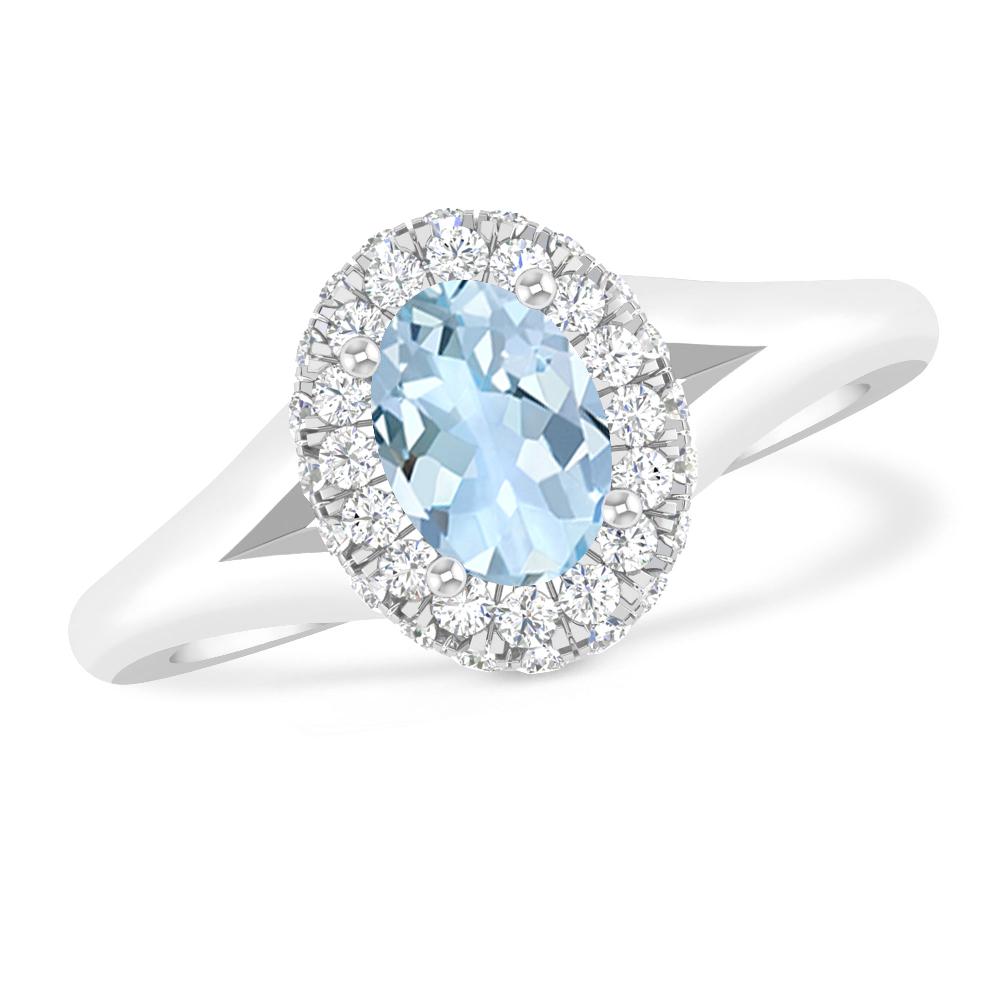 White Gold - Aquamarine