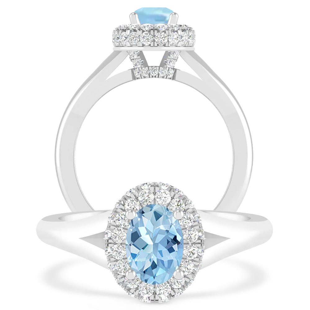 White Gold - Aquamarine