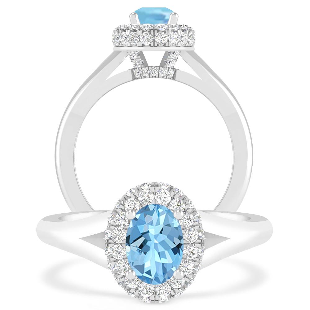 White Gold - Aquamarine