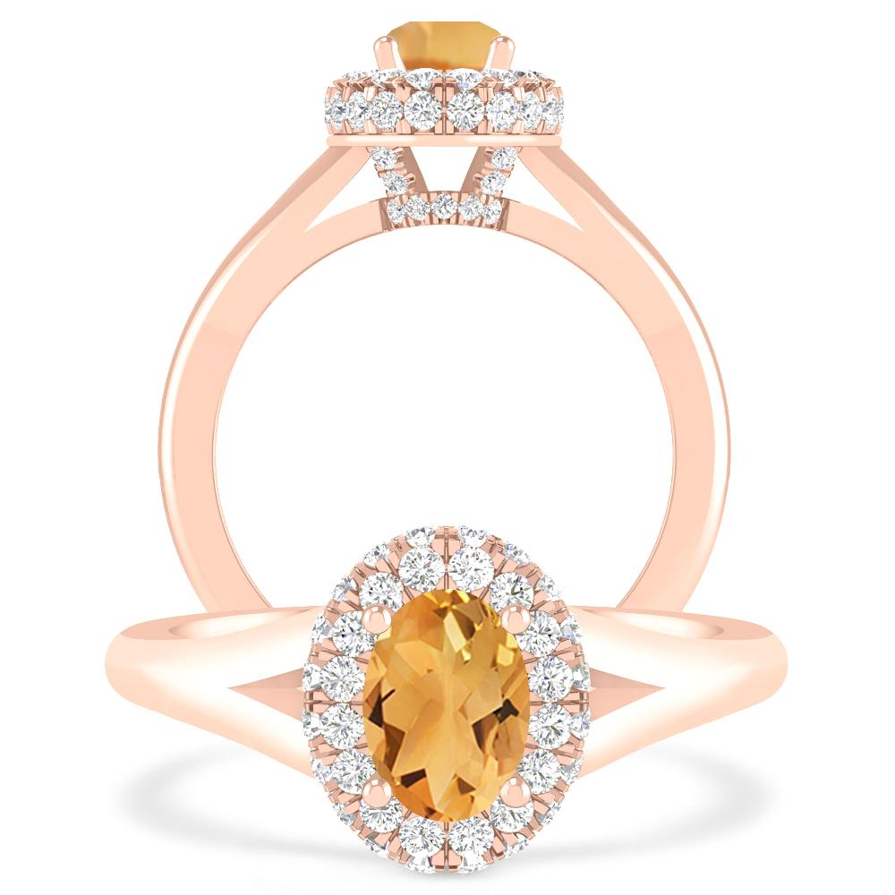 Rose Gold - Citrine