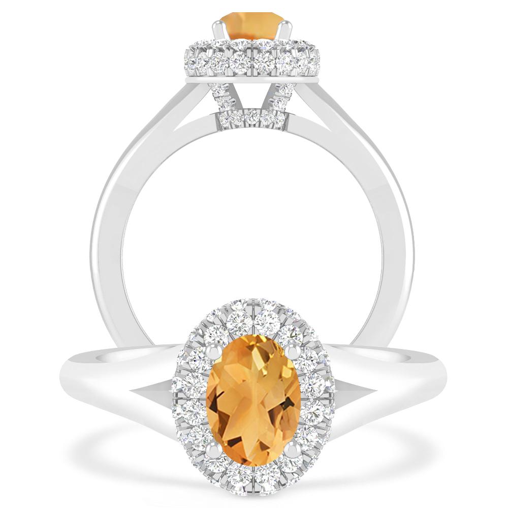 White Gold - Citrine