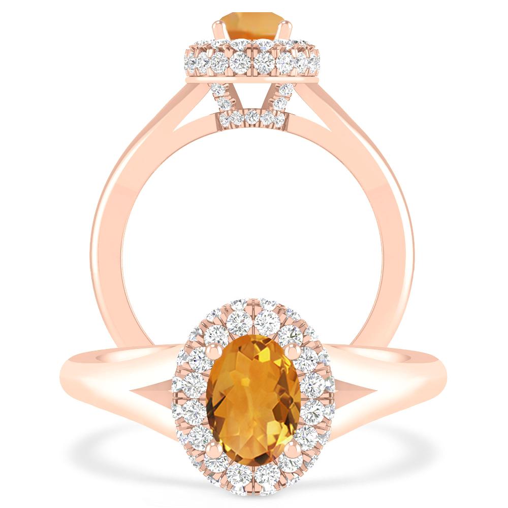 Rose Gold - Citrine