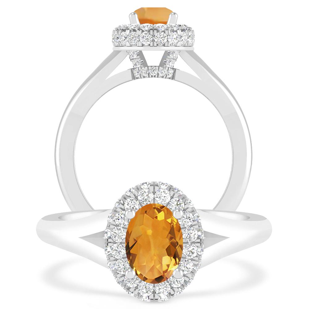 White Gold - Citrine