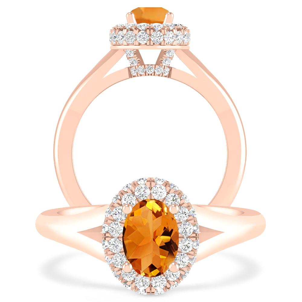 Rose Gold - Citrine