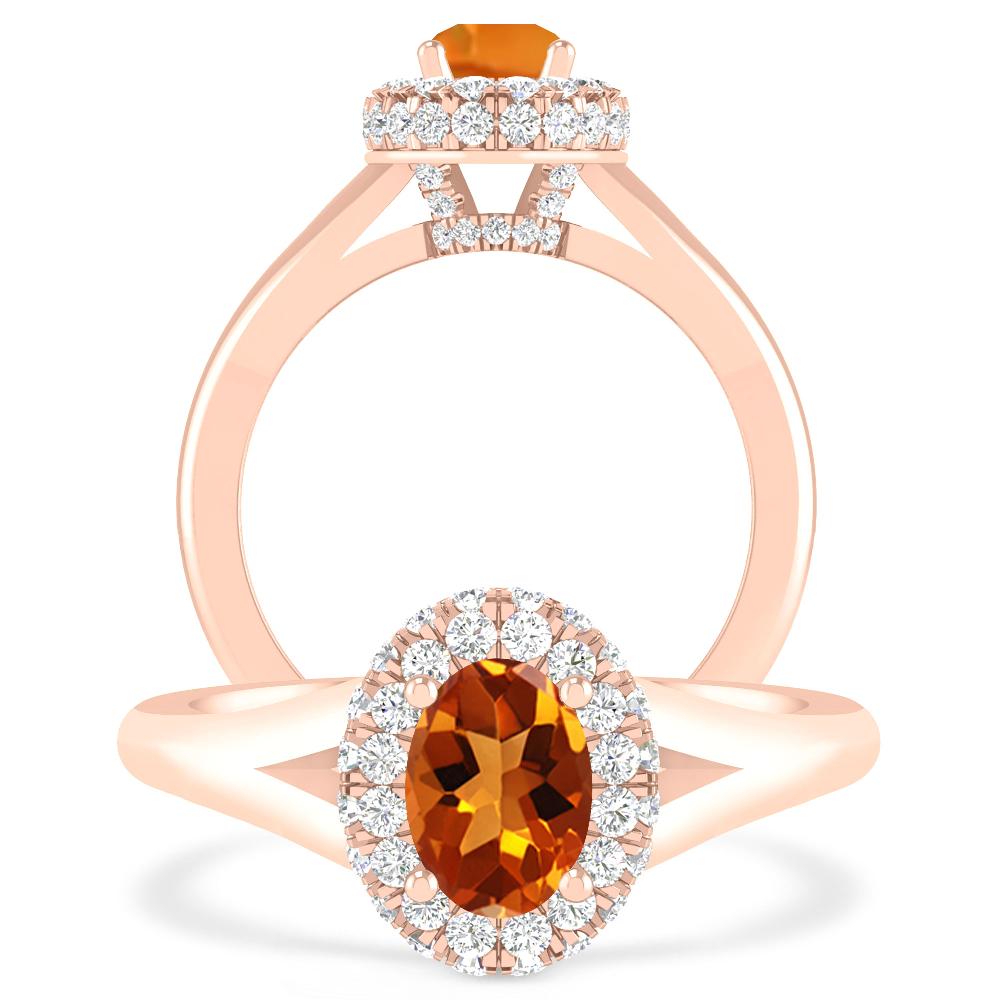 Rose Gold - Citrine