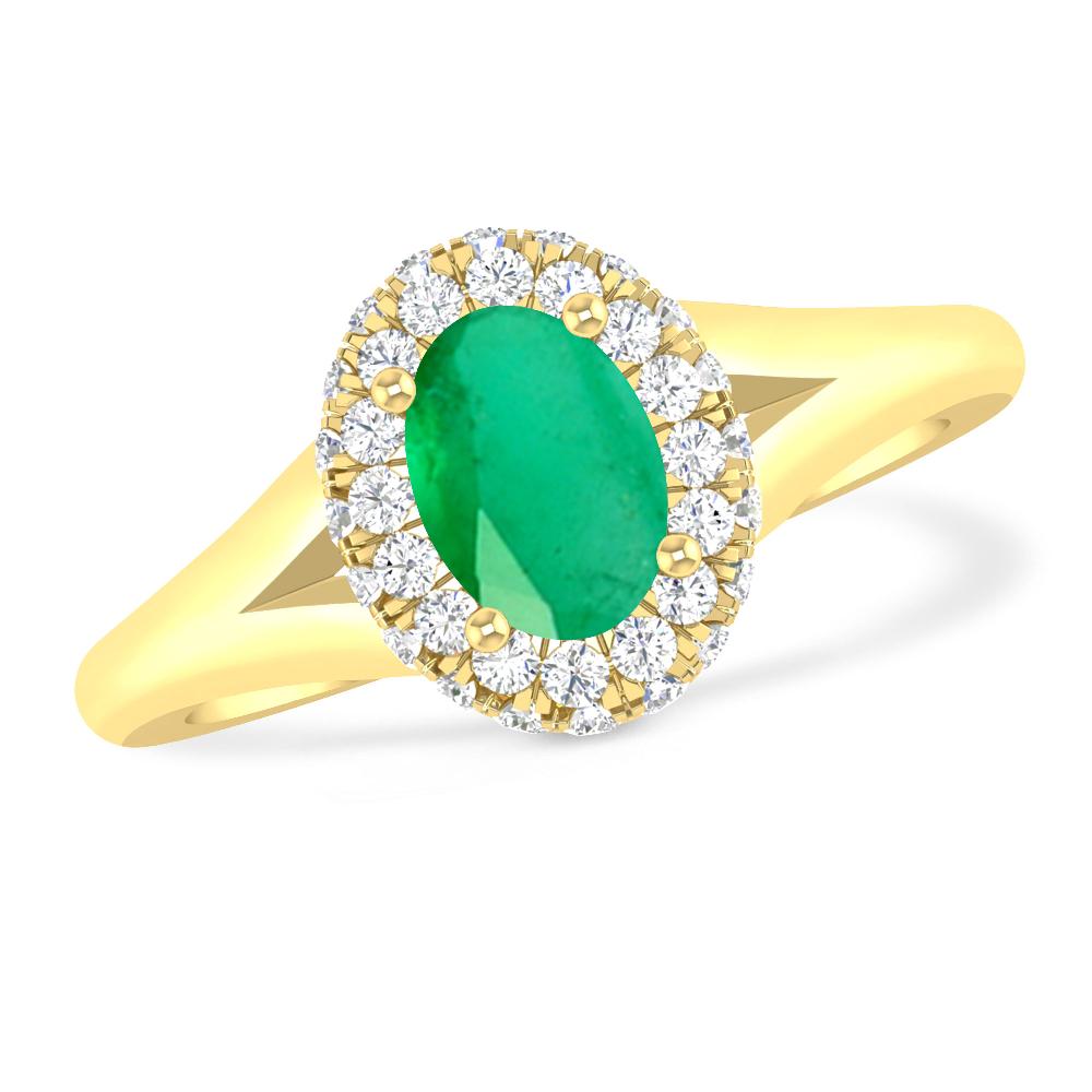 Yellow Gold - Emerald