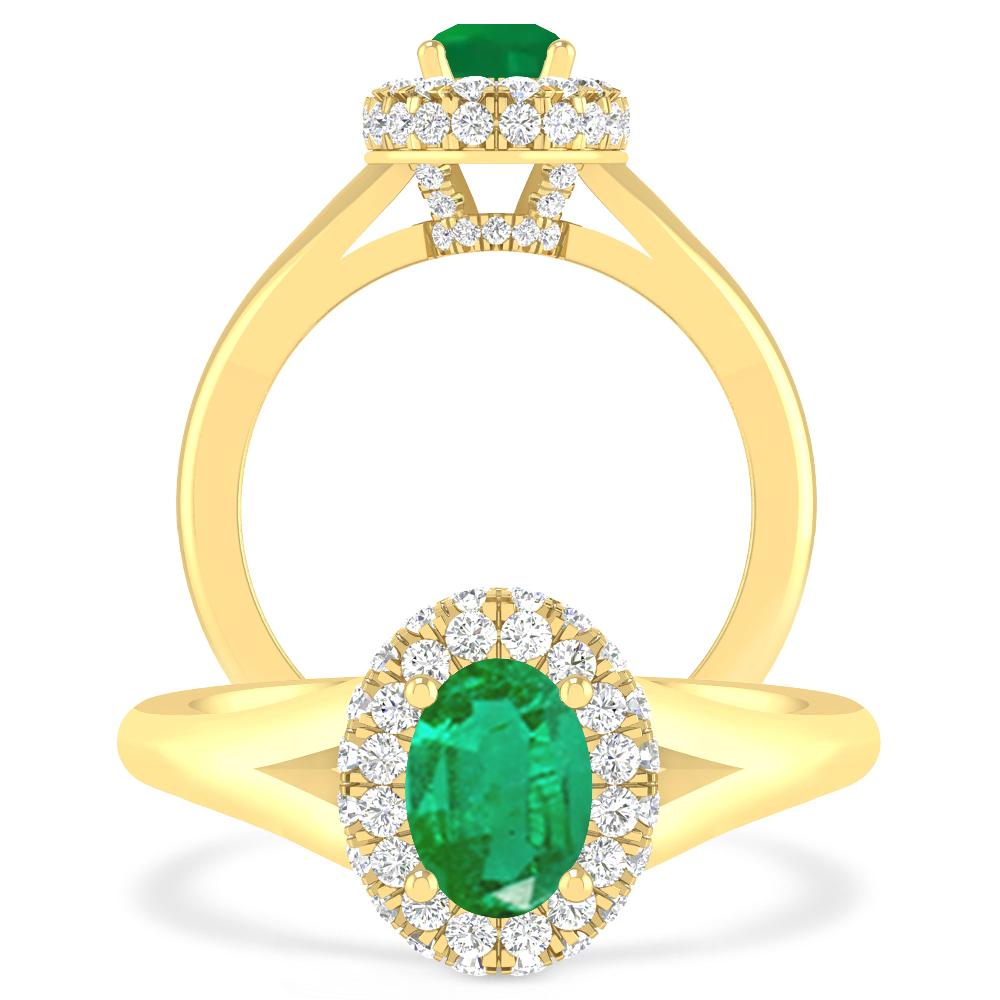 Yellow Gold - Emerald