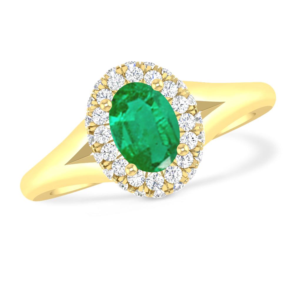 Yellow Gold - Emerald