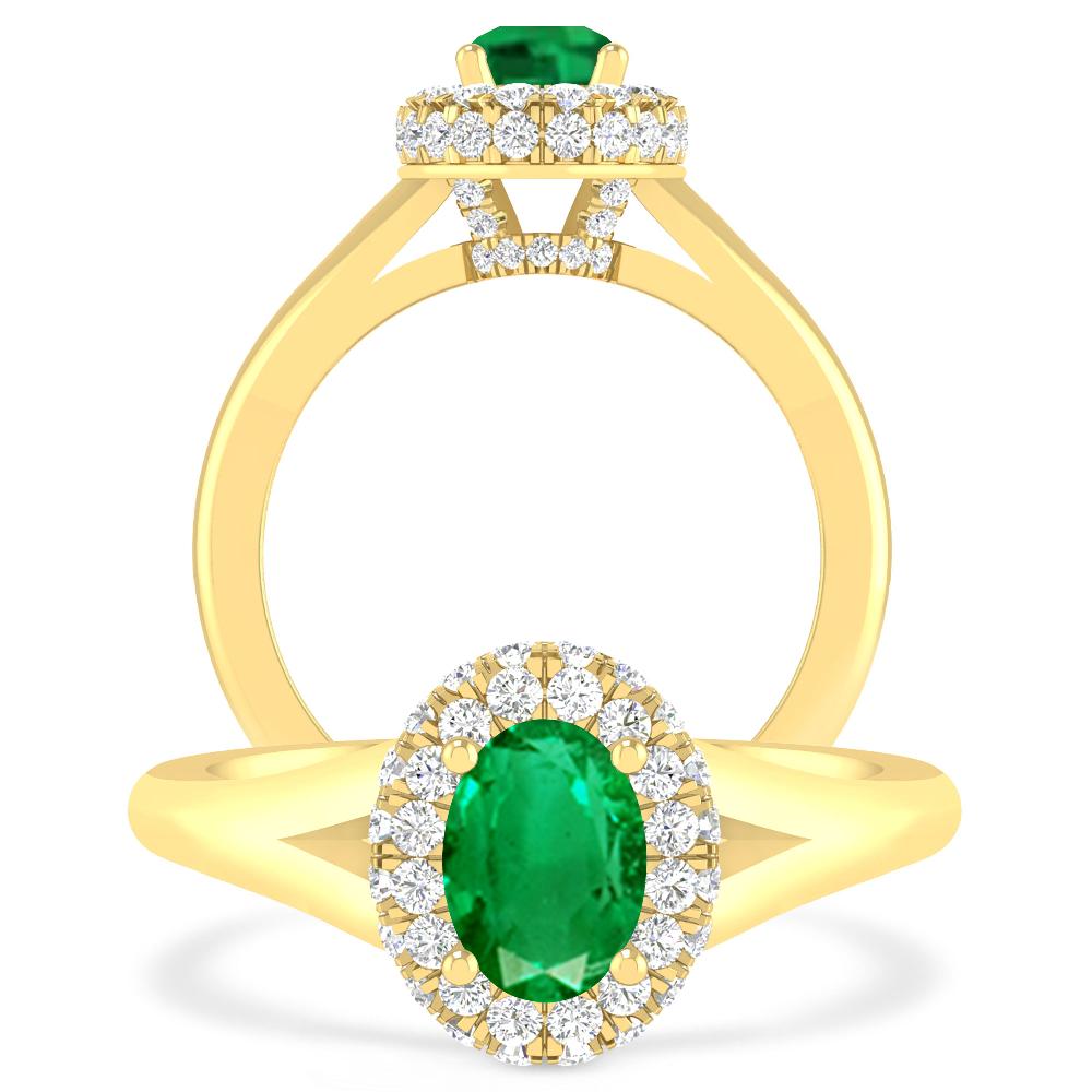 Yellow Gold - Emerald