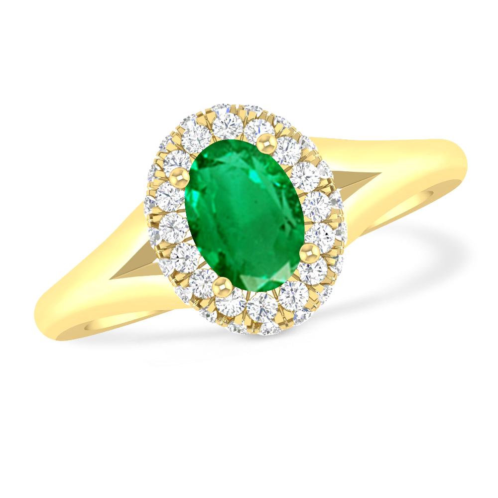 Yellow Gold - Emerald