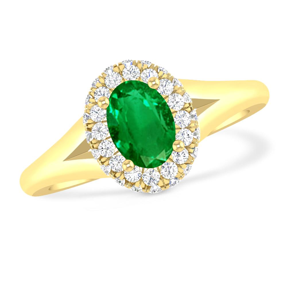 Yellow Gold - Emerald