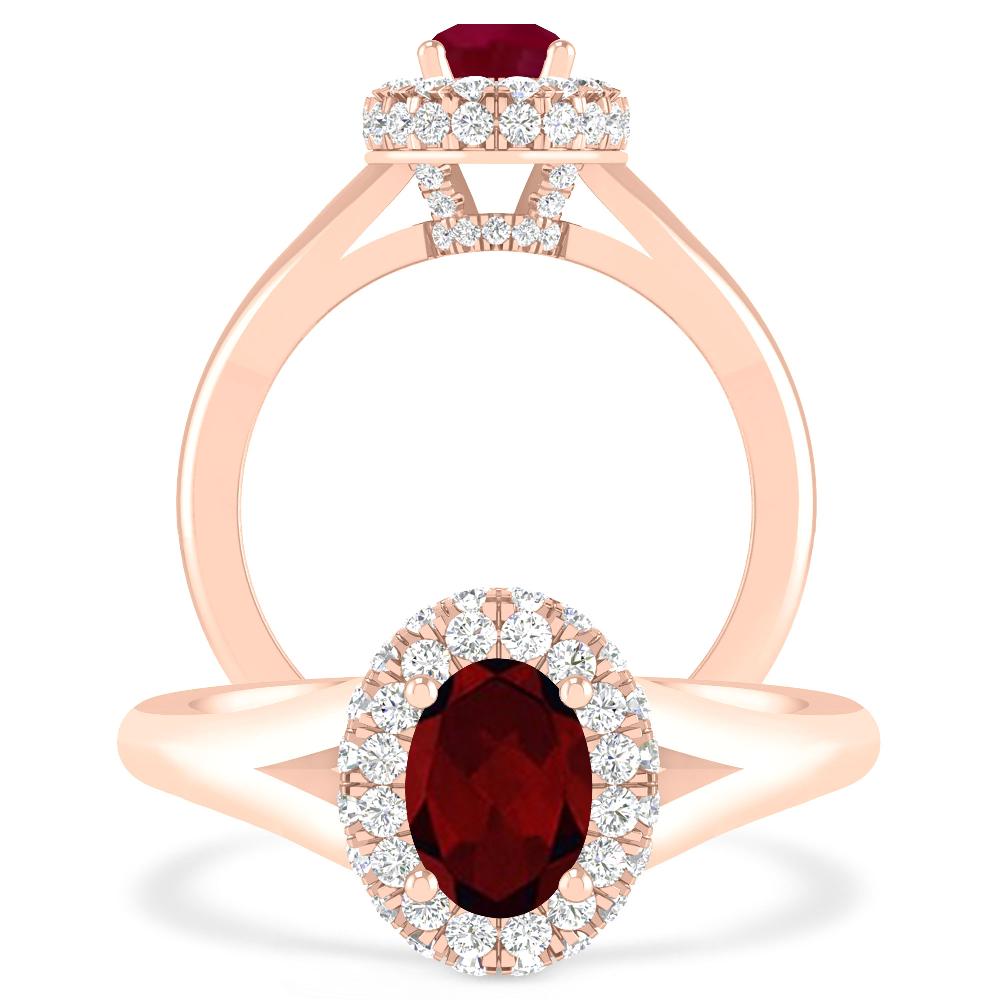 Rose Gold - Garnet