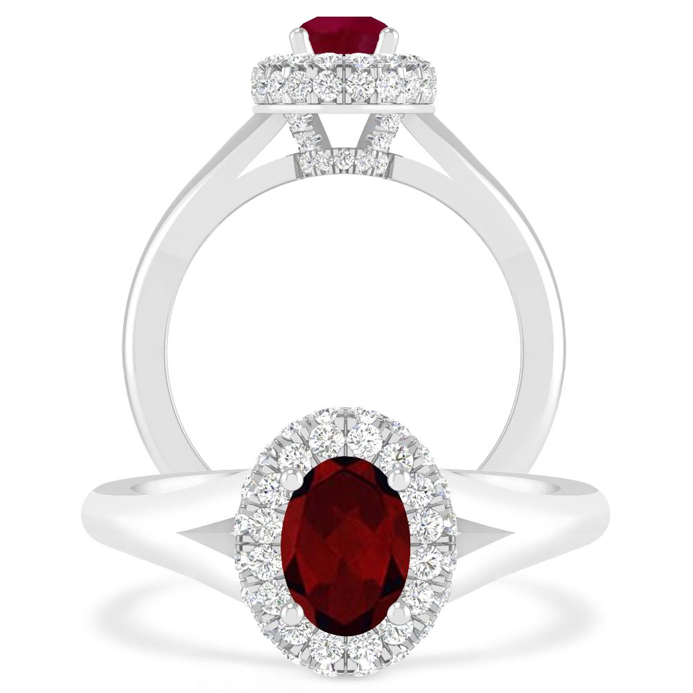 White Gold - Garnet