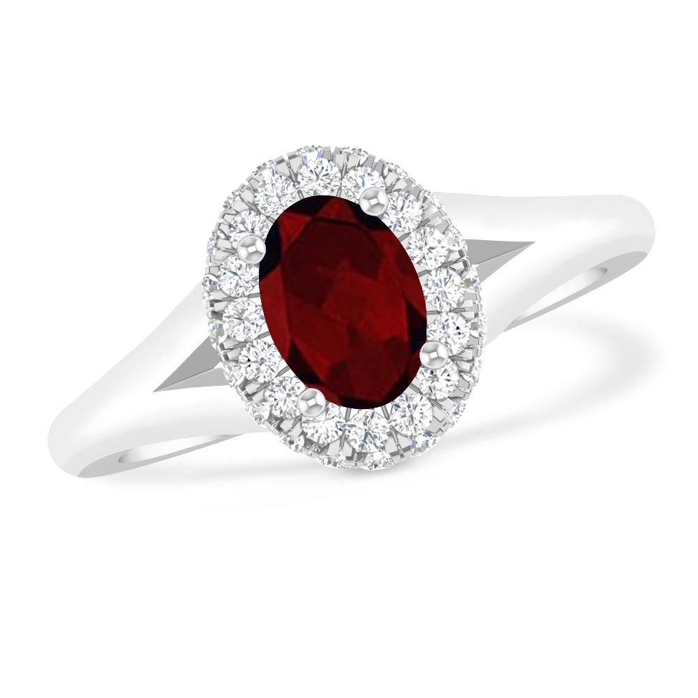 White Gold - Garnet