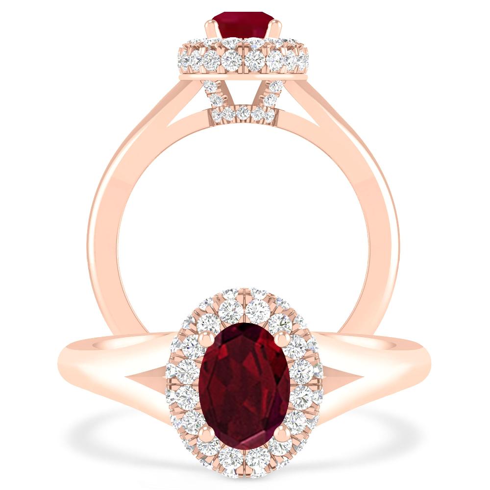 Rose Gold - Garnet