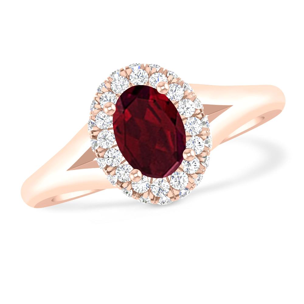 Rose Gold - Garnet