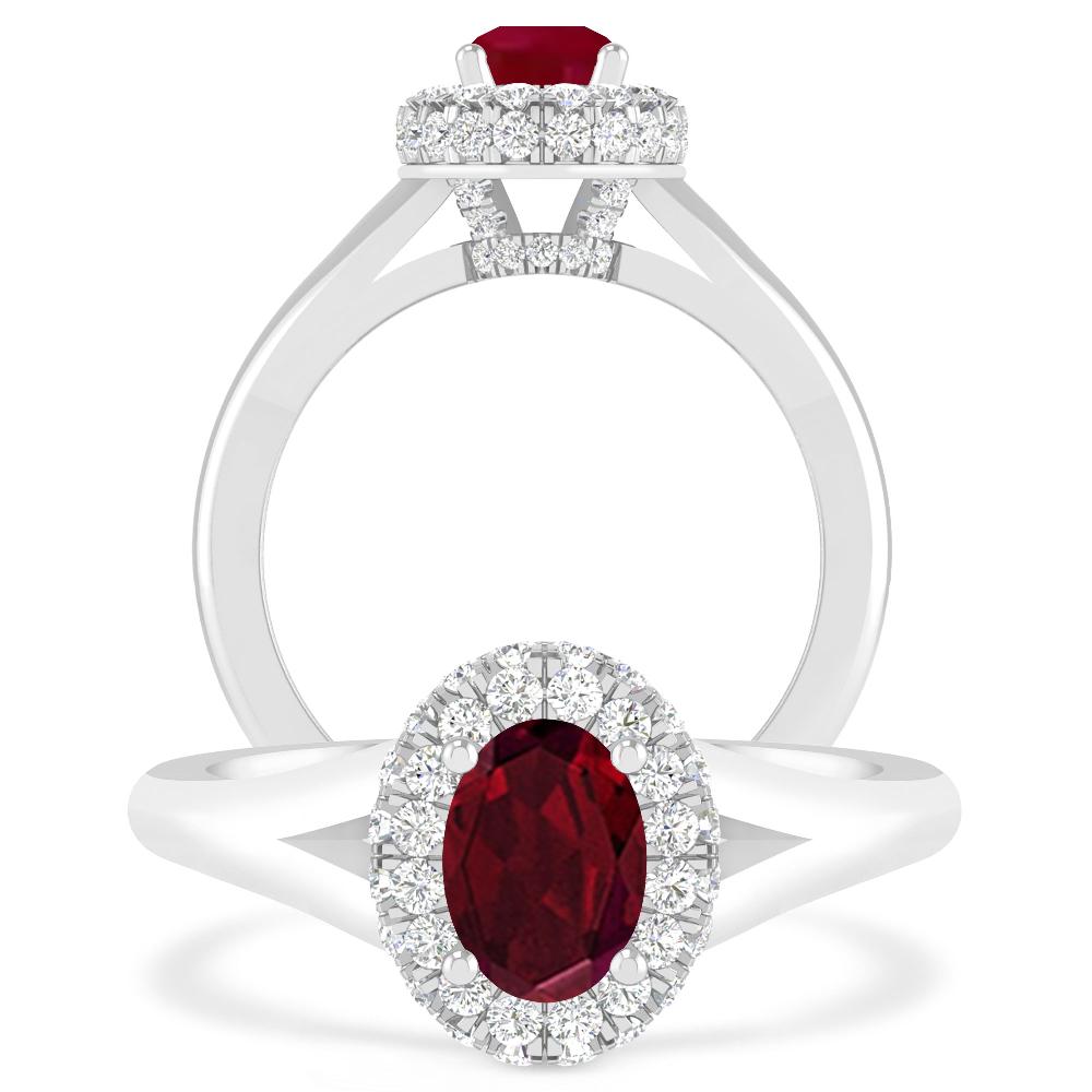 White Gold - Garnet