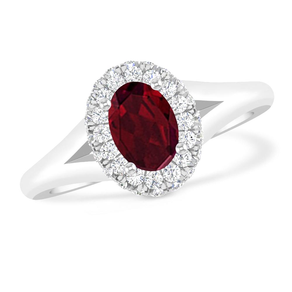 White Gold - Garnet