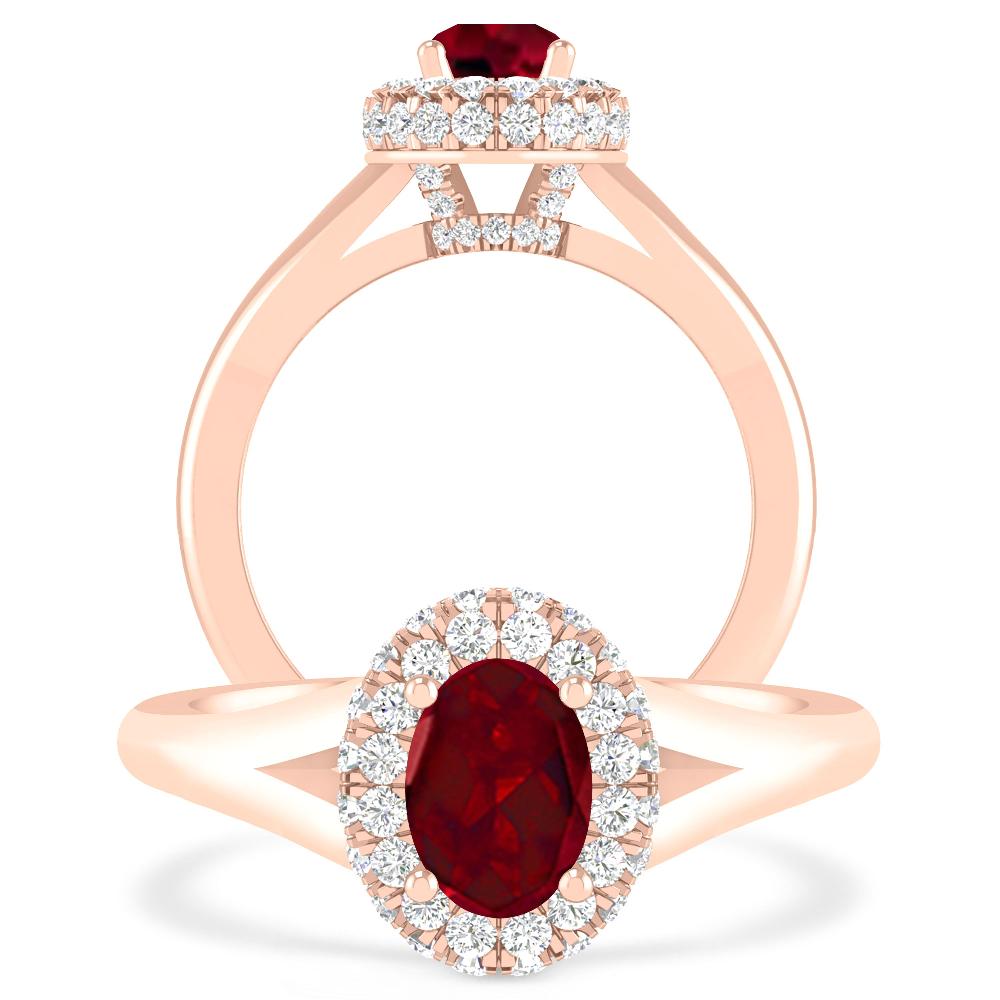 Rose Gold - Garnet