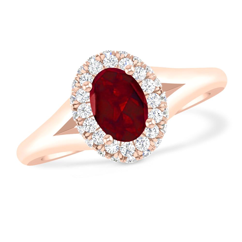 Rose Gold - Garnet