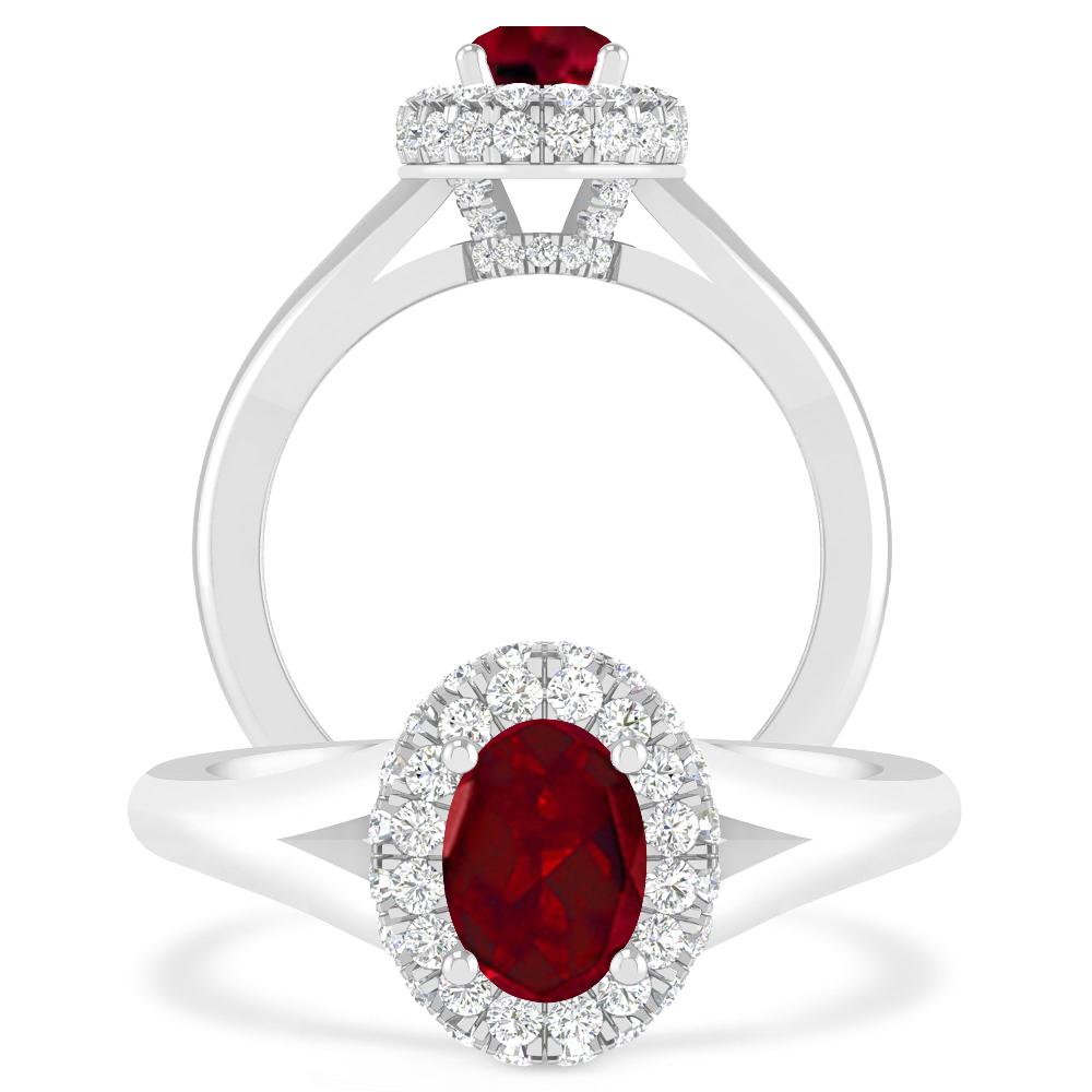 White Gold - Garnet