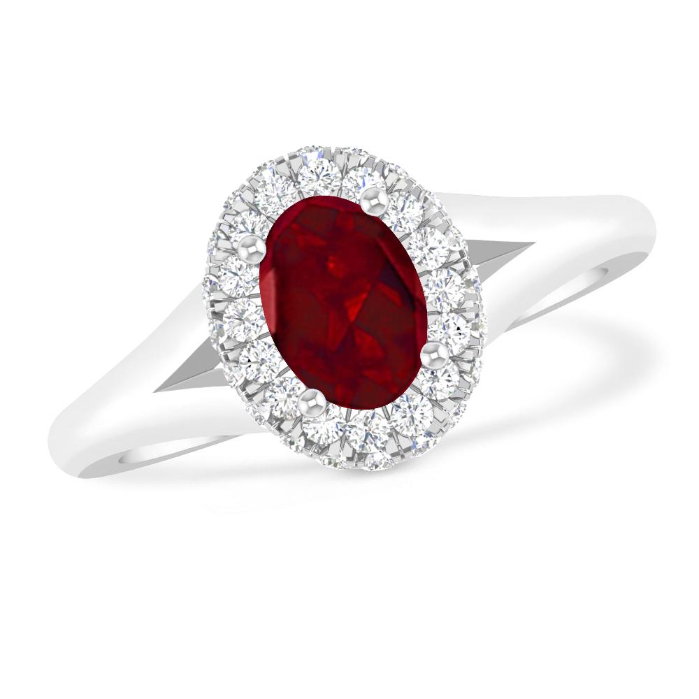 White Gold - Garnet